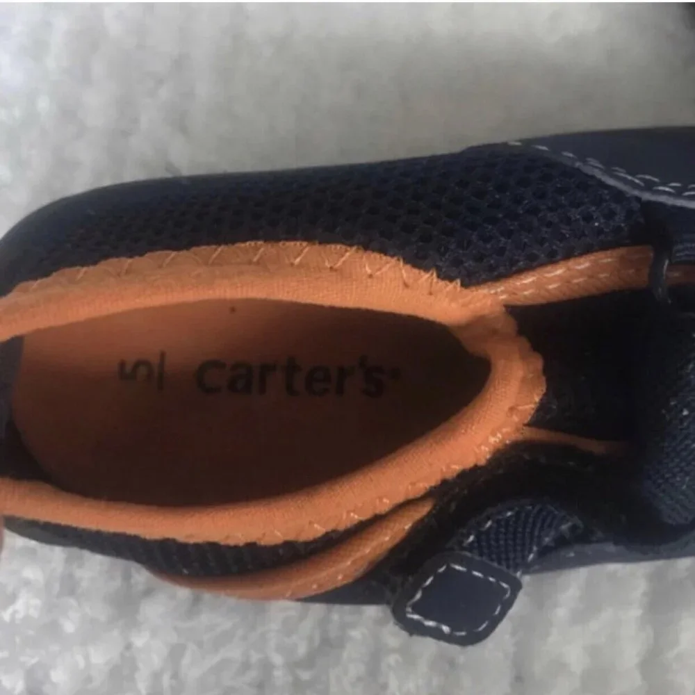 Boys Navy and Orange Water Shoes